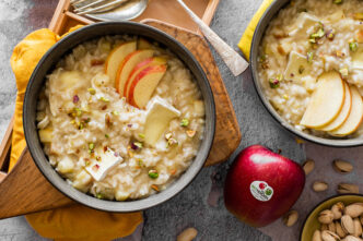 Risotto cremoso con brie e mel