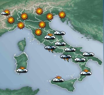 Allerta meteo gialla nel Lazio