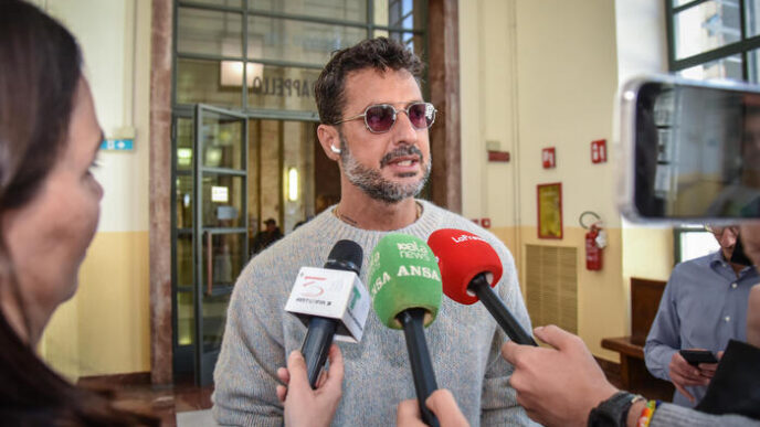 Fabrizio Corona in aula3A si di