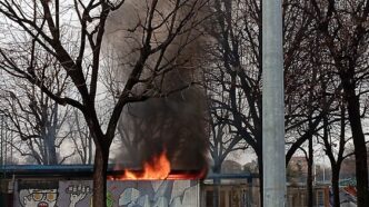 Incendio alla piscina Sempione