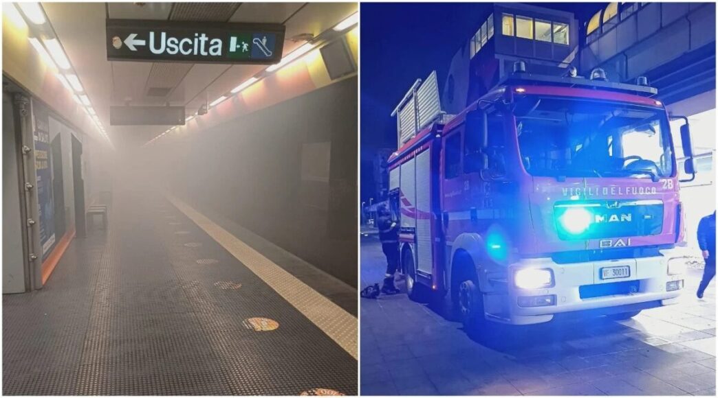 Incendio alla stazione di Pisc