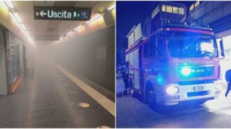 Incendio alla stazione di Pisc