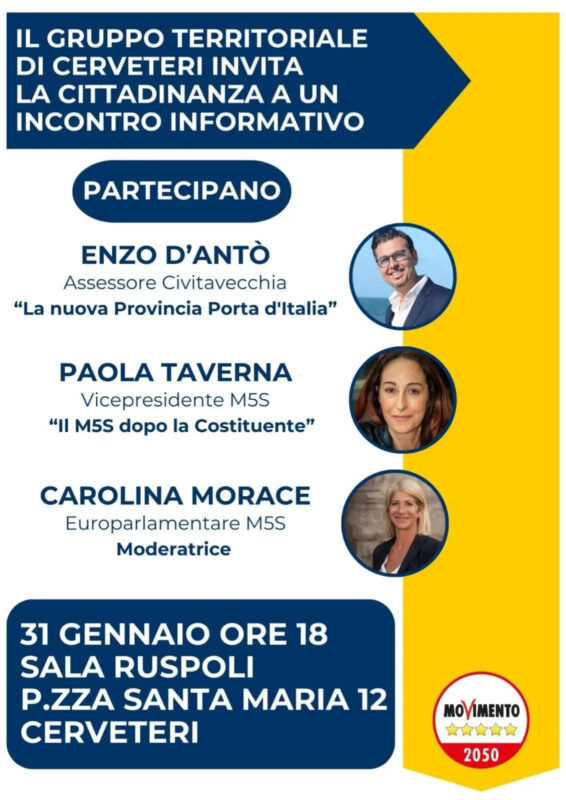 Incontro pubblico del M5S a Ce