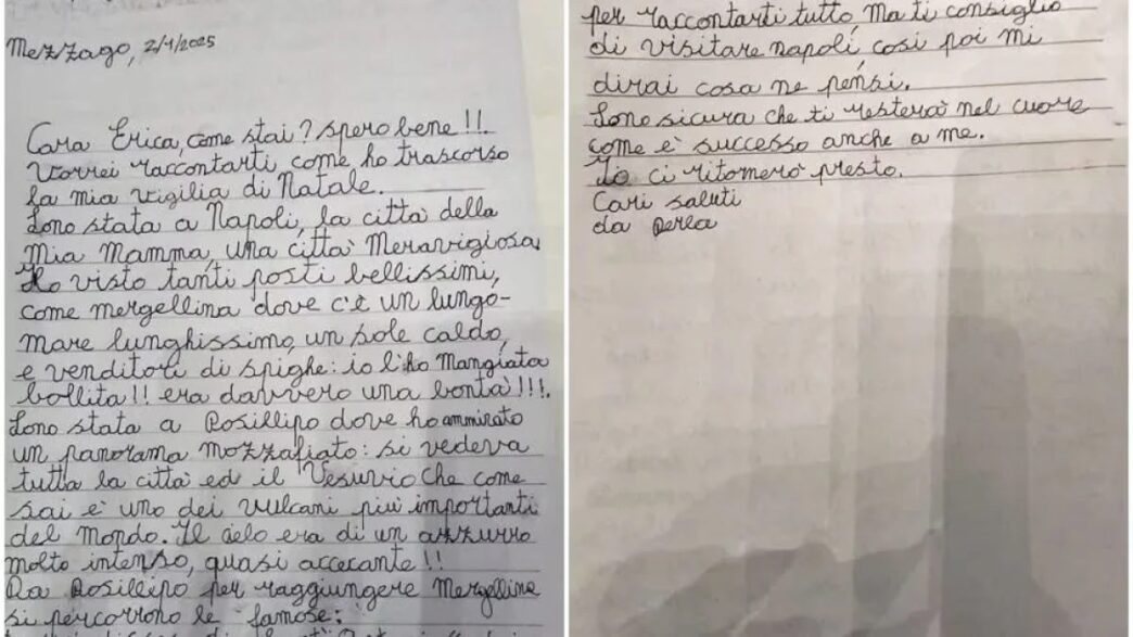 La lettera di una giovane scri