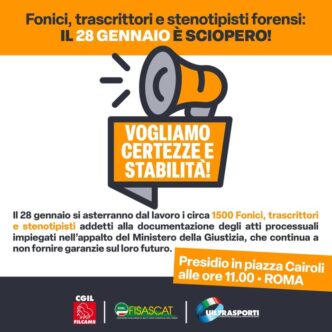 Malcontento tra fonici e steno