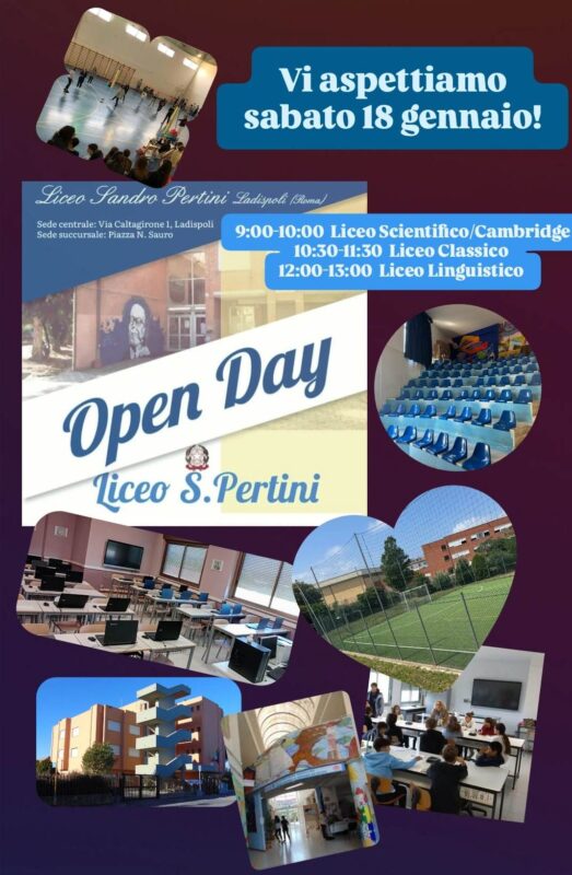 Open day del Liceo Sandro Pert