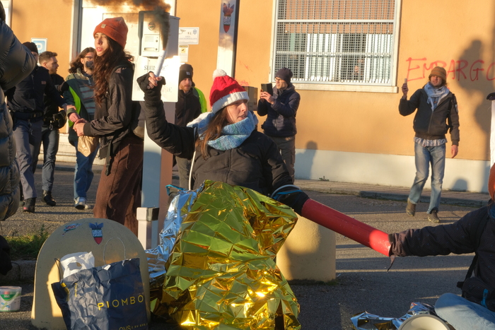 Protesta a Brescia contro Leon