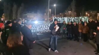 Protesta a Latina per il dormi