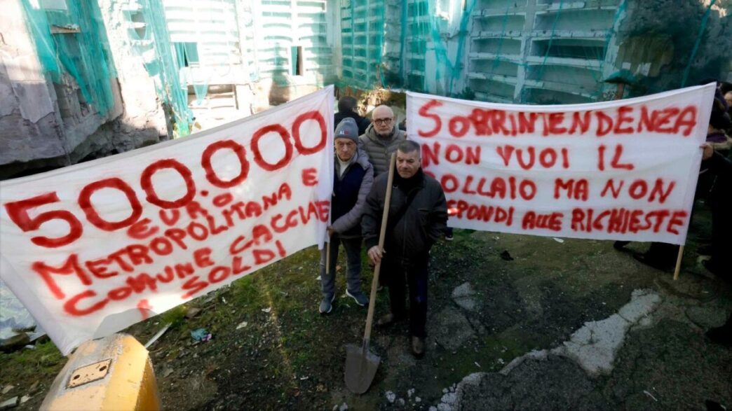 Protesta dei cittadini contro