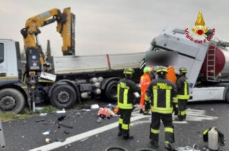 Tragico incidente in autostrad