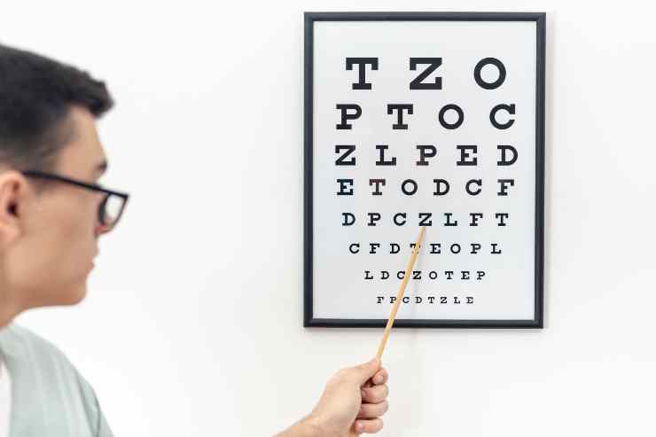 front view eye test with specialist 1