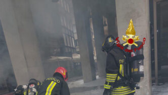 Allerta incendio a Milano3A eva