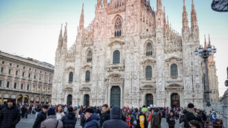 Falso allarme in piazza Duomo3A