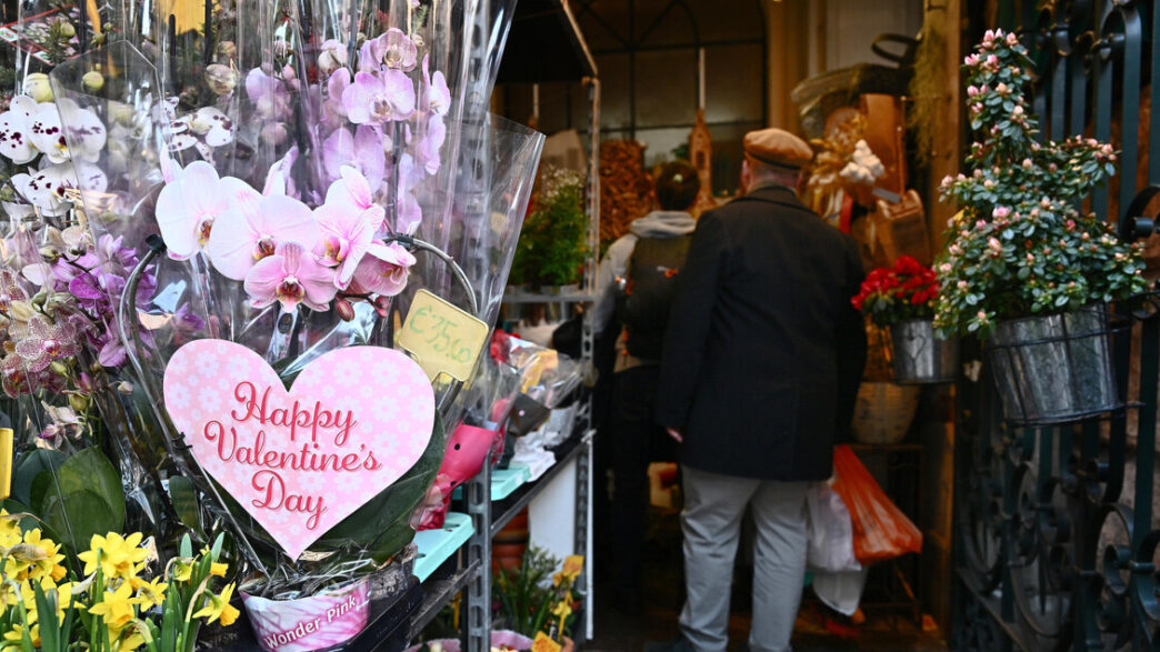 I fiori dominano San Valentino