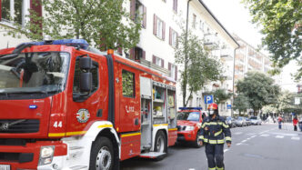 Incendio in cabina di trasform