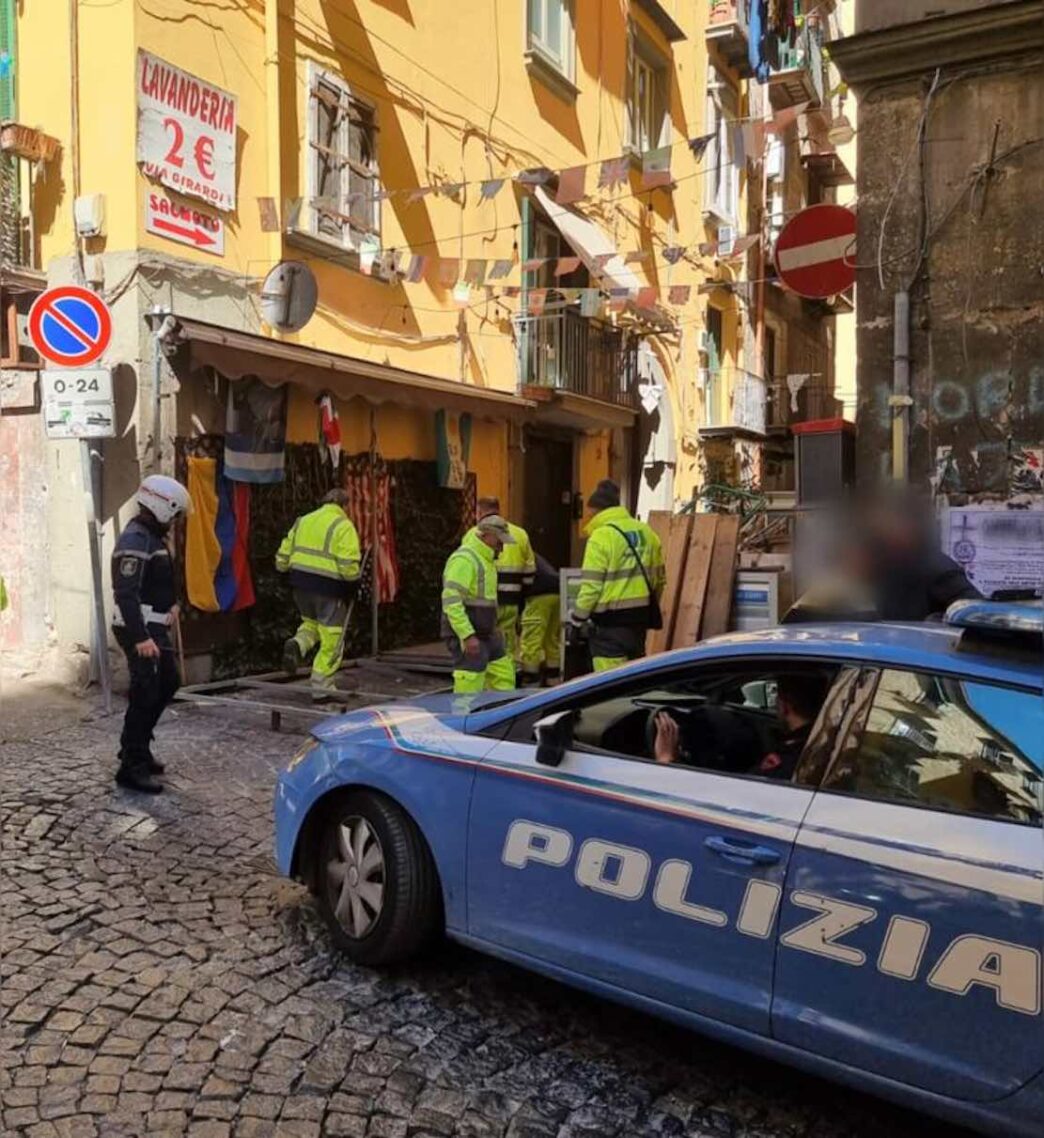 Intervento della Polizia a Nap