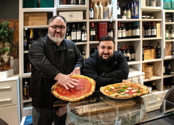 La pizza a ruota di carro arri