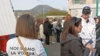 Corteo a Torre del Greco contr