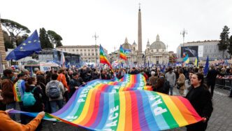 Manifestazione per l27Europa a