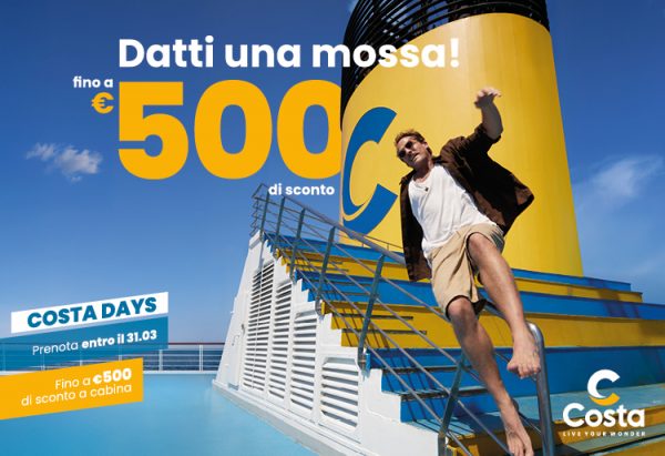 Scopri i Costa Days3A risparmi