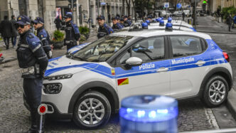 Tensione a Napoli3A manifestant