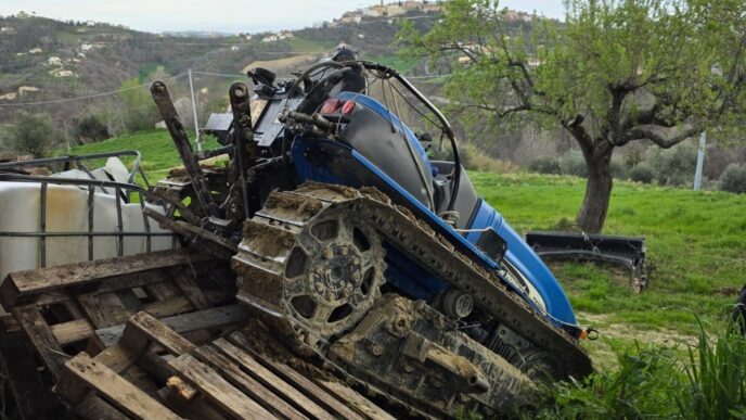 Tragico incidente agricolo a C 1