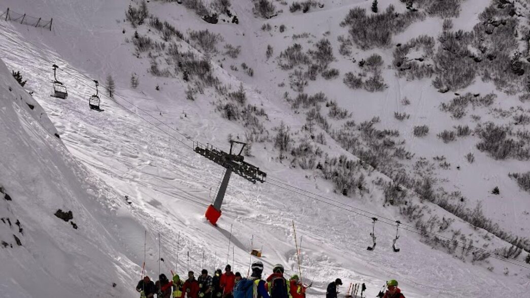 Valanga sulla pista Tresca a P